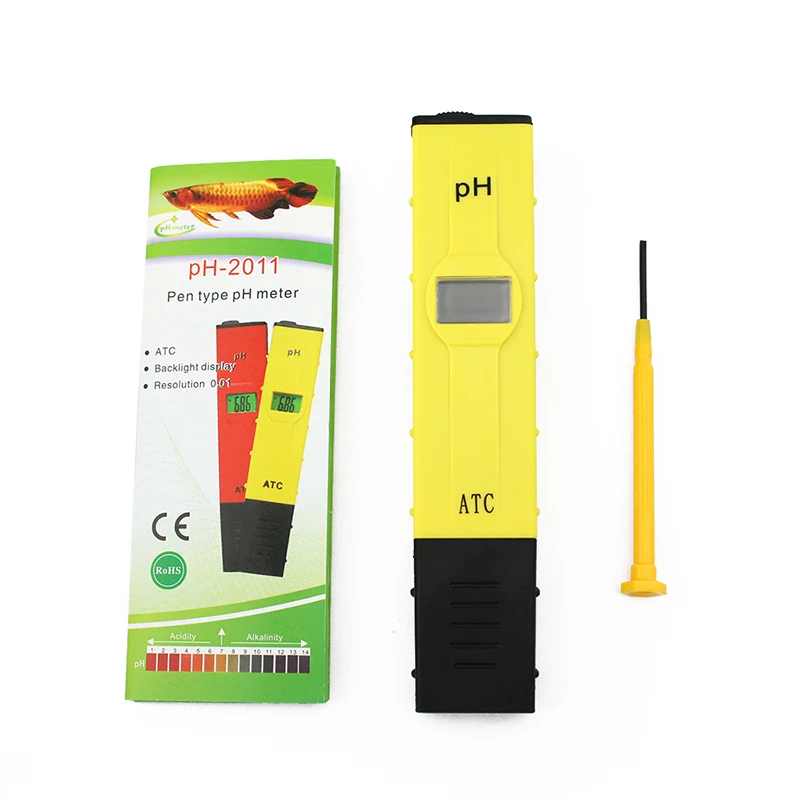 Portable High Accuracy Digital PH Meter Pen PH Tester With ATCin PH