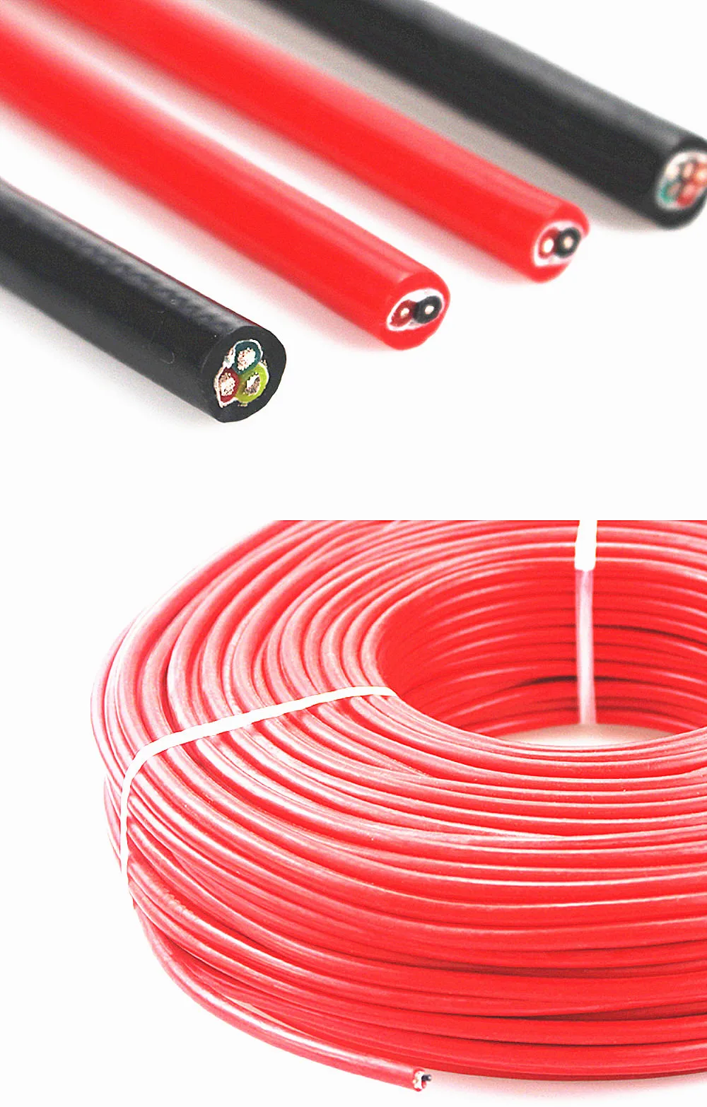 Heat-resistant 200° cable 4-core shielded soft silicone wire 22AWG 20AWG 18AWG 17AWG 15AWG