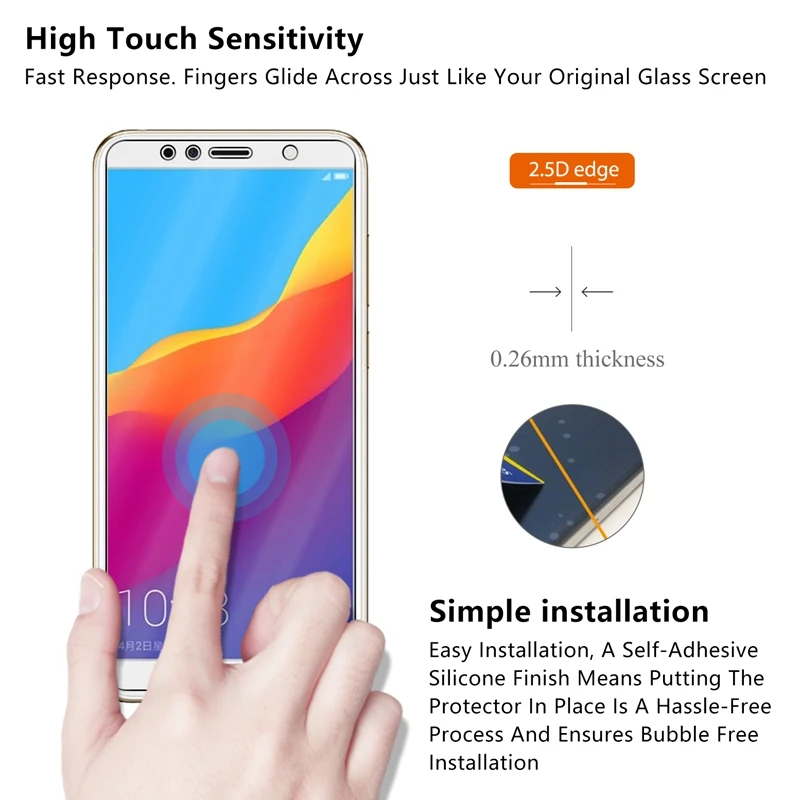 2.5D 0 26 мм 9H Премиум Закаленное стекло для Huawei Honor 7A 5 7 дюймов Защитная пленка