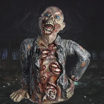 

Halloween Scary Mummy Zombie Props Sitting Ground Male Corpse Halloween Decorations Haunted House Bar Horror Tricky Toy