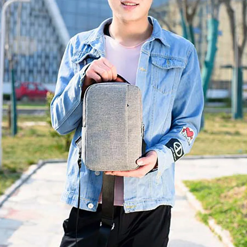 Men Women Backpack Anti Theft Teenager Canvas Chest Bag Large Casual USB Rechargeable Boy Single Shoulder Sac A Dos Homme BP0223 (13)