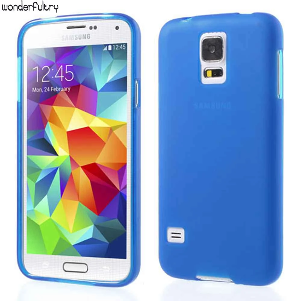 Wonderfultry для Galaxy S5 G900 случае Coque Soft Shell ТПУ Двухсторонняя матовая чехол Samsung g900