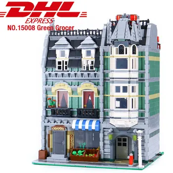 

15008 City Streetview series The Compatible 10185 Green Grocer Model Building Kits Blocks Bricks Kids Toys Gifts