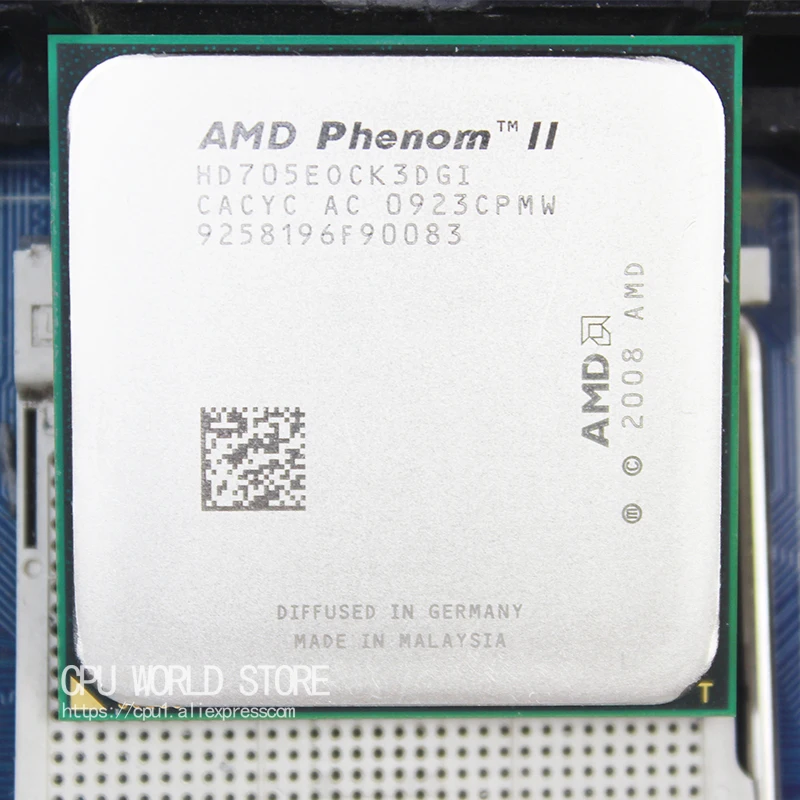 Amd معالج phenom ii x3 705E ثلاثية النوى (2.5 جيجا هرتز/6 متر/65 واط/2000 جيجا هرتز) المقبس am3 am2 + 938 دبوس بيع 700e