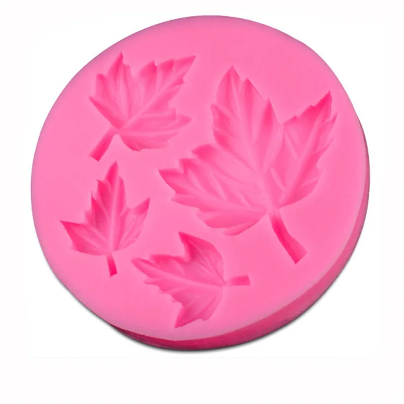 

EPASUN Leaf 3D Soap Mold Christmas Form Mold Cake Food Grade Silicone Decorating Flower Soap Molds Round Baking Mould Tools