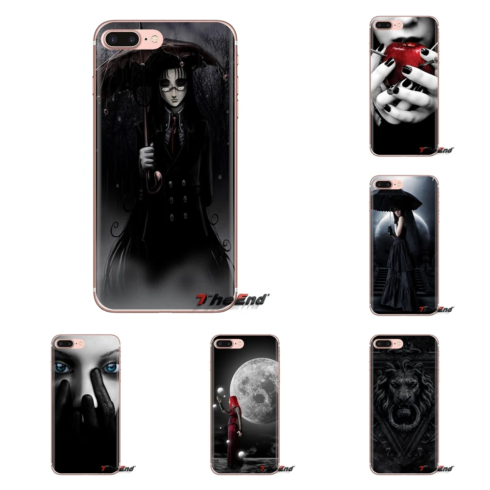 

For Huawei G7 G8 P7 P8 P9 P10 P20 P30 Lite Mini Pro P Smart Plus 2017 2018 2019 Soft Transparent Skin Case Dark gothic wallpaper