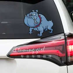 Наклейки Собака Французский бульдог мультфильм милый прекрасный творческий наклейки Водонепроницаемый Светоотражающие ПВХ авто тюнинг