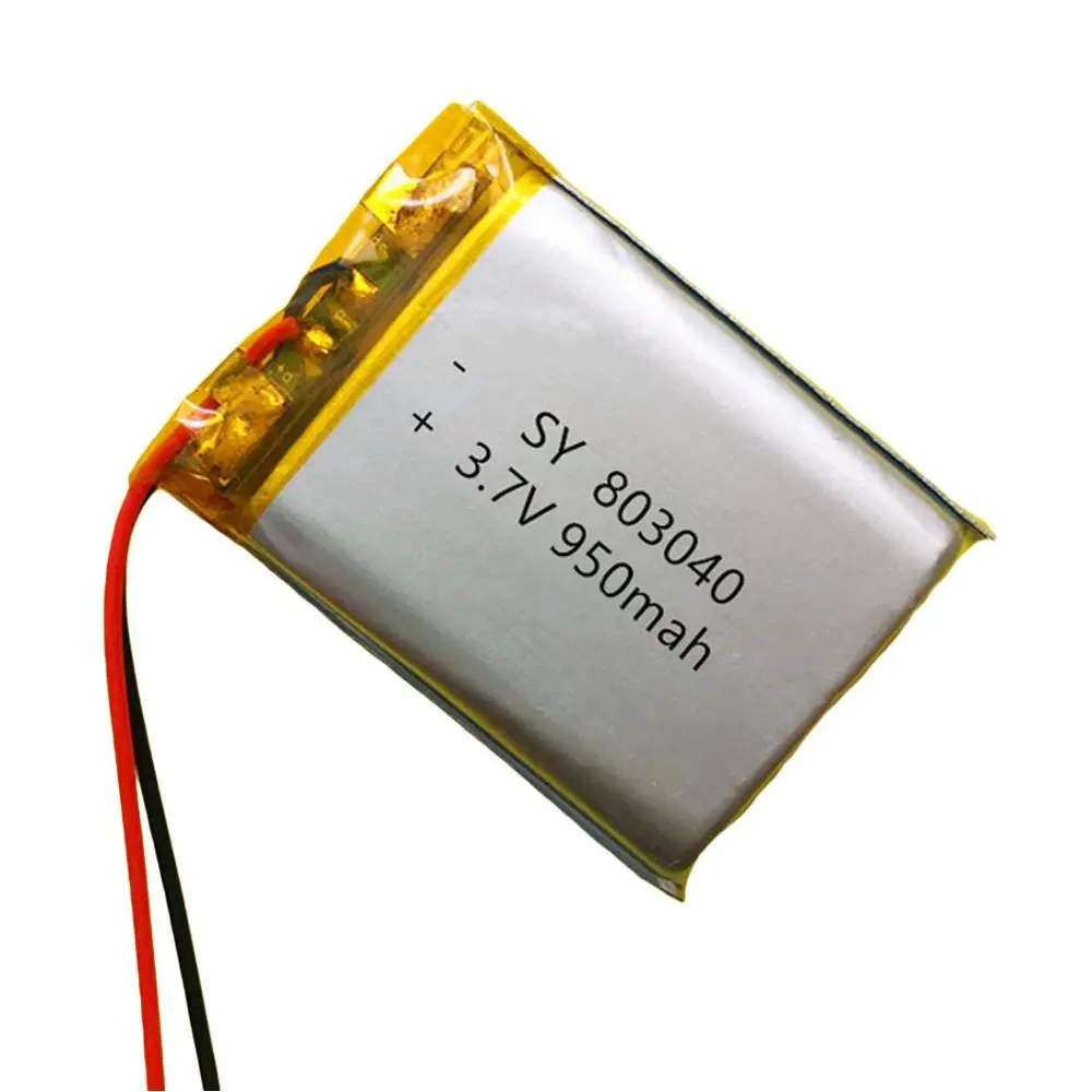 1 шт. 3 7 в 950 мАч 803040 литий-полимерный литий-ионный аккумулятор для GPS PSP MP4 MP5