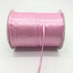Silk Satin Polyester Ribbon for Wedding and Party Decorations - 20 Yards (1/8 Width) (Deep pink)