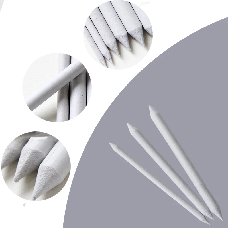 3pcs Double-head Stump Sketch Art Drawing Pen Smear Tortillon Tool Rice Paper for Shadows Making Modify Brush |