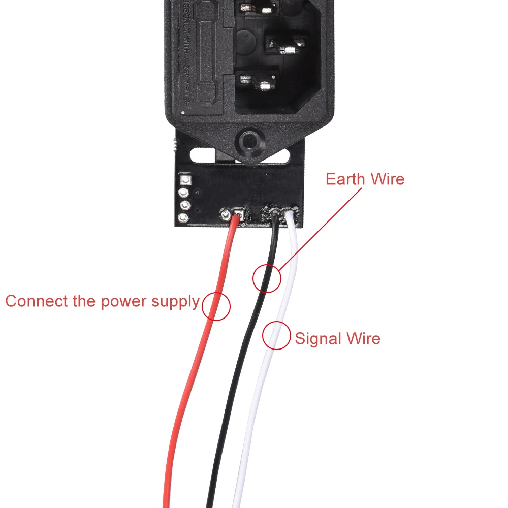 Части 3d принтера i3 MK3 power Panic V 0,4 высоковольтный с 10 А 250 В предохранитель переключатель и подключенный Кабель для принтера Mk3