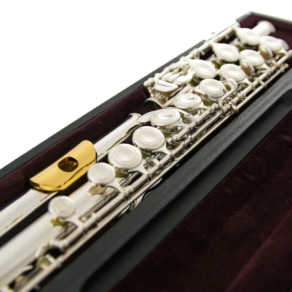 

Japan Flute YFL 311H 17 Hole Standard Nickel Silver Student Transverse Flauta Obturator C Key With E Key With metal mouthpiece