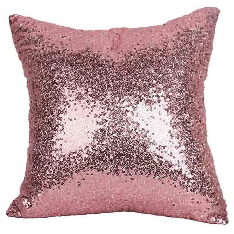 Mermaid Sequin Cushion Cover Glitter Pillow Case Solid Pillow Covers for Home Sofa Car Decoration Pillowcase