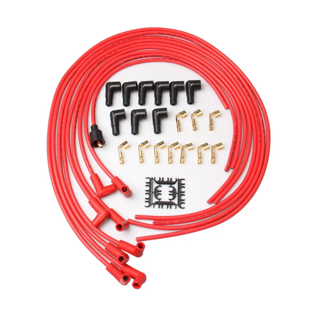 PRECISION AUTO LABS Universal 8mm Spark Plug Wires Super Stock, RFI