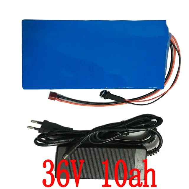 Cheap 36V lithium battery 10AH 350w electric Bicycle Scooter Battery 36v with 42v 2A Charger,15A BMS eBike battery 36v Free Shipping