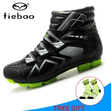 TIEBAO mtb Зимняя обувь для велоспорта sapatilha ciclismo mtb велосипедная обувь для верховой езды спортивные кроссовки для горного велосипеда зимняя обувь для велоспорта