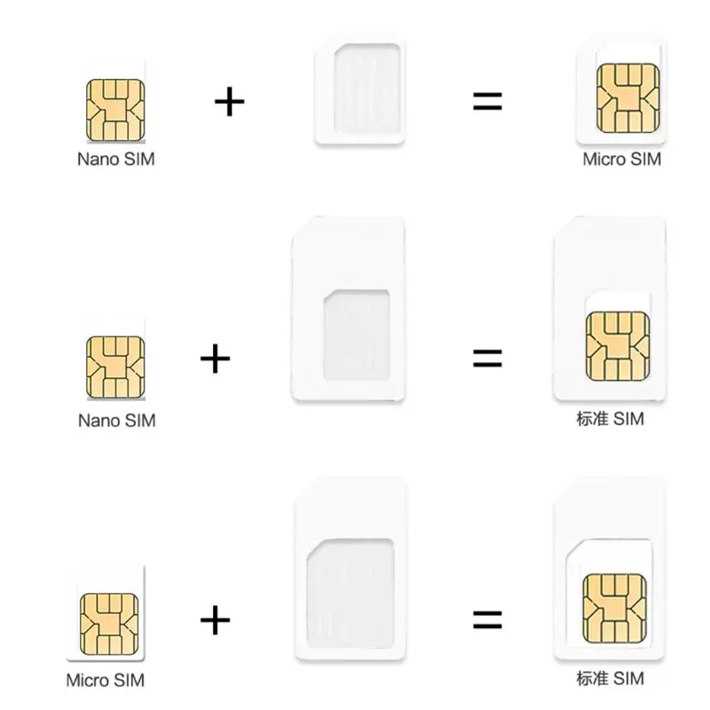 Сетевые инструменты 4 в 1 Преобразование Nano sim карты микро стандартный адаптер для