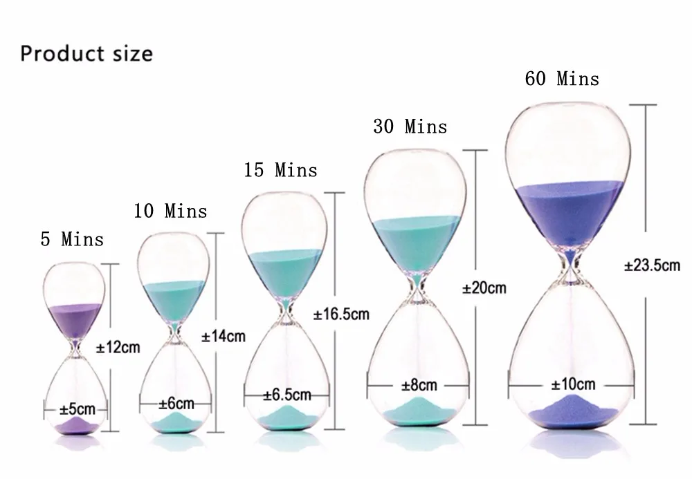 30 минут прозрачные стеклянные песочные часы креативные песочные часы таймер обратного отсчета день Святого Валентина подарки Домашний декор