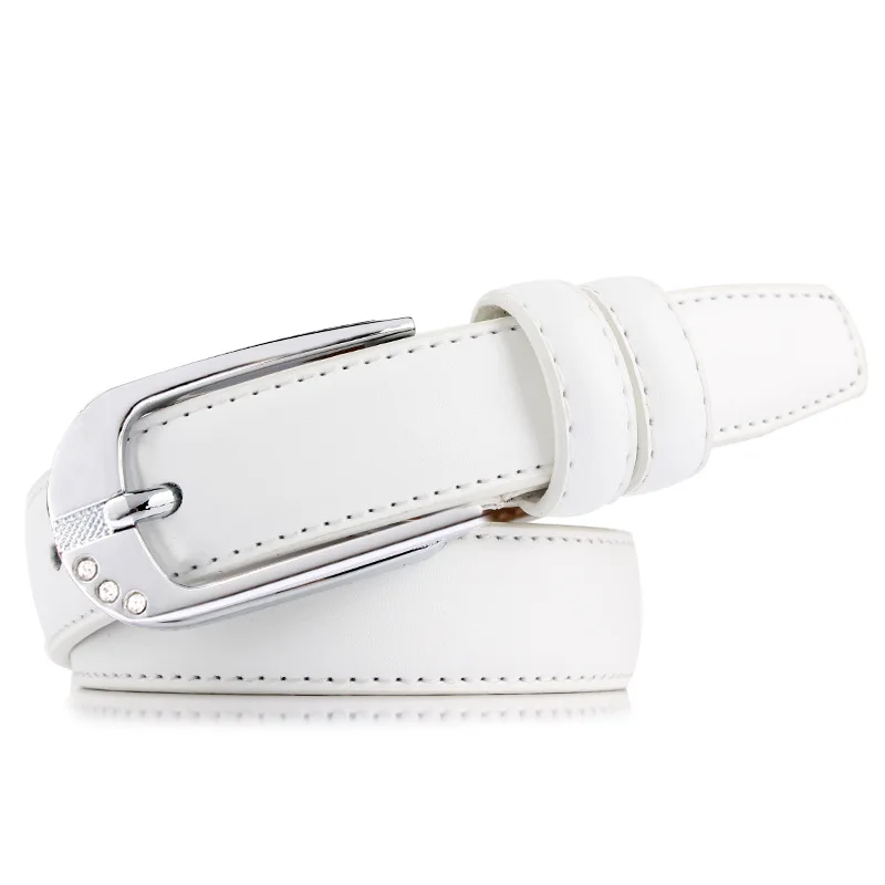 

Flassic female minimalist thin belt women's belt women's fashion belt leather belt with crystal bolsa feminina