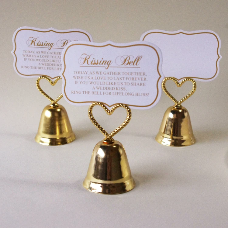 wedding favor party decoration "Kissing Bell" Place name Card/Photo