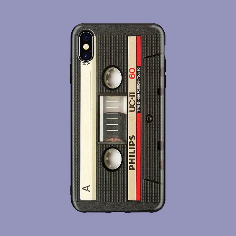 Винтажный клейкий динамик мягкий чехол для телефона из ТПУ чехол для iPhone X XS XR Max 5 5S SE 8 8plus 7 7plus 6s 6s Plus - Цвет: 0277