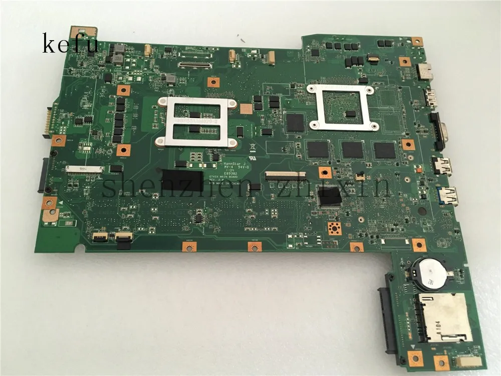 Для ASUS G74SX материнская плата для ноутбука REV.2.0 DDR3 PGA989 2D разъем HM65 GT460M тест