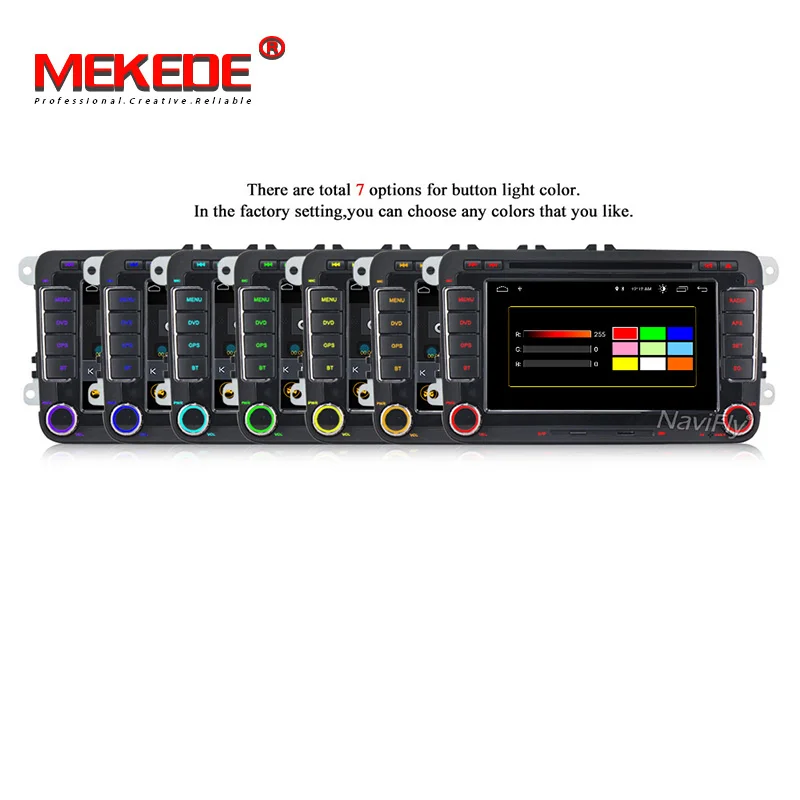 Perfect MEKEDE Car multimedia Android 8.1 Autoradio Car Radio player For Golf/6/Golf/5/Passat/b7/cc/b6/SEAT/leon/Tiguan/Skoda/Octavia 4