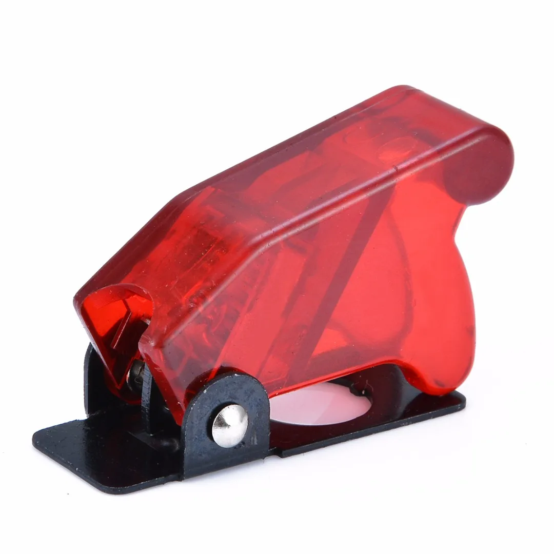 12V 20A ON/OFF Miniature Rocker Toggle Switch & Red Cover For Professional Racing Car Vehicle Fog Lamps Dome Light Mayitr