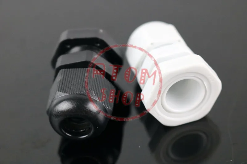 50pcsPG11 UL одобренный Nylon66 материал Кабельные сальники водонепроницаемый уровень CE Rohs белый черный цветной кабель соединение
