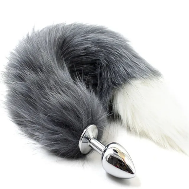 Fun Flirting Toys Fox Tail Anal Plug In Adult Games For Female , Metal Anus Plug Anal Sex Toys Tails - Fun Flirting Toys Fox Tail Anal Plug In Adult Games For Female , Metal Anus Plug