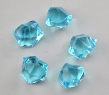 

Free Shipping NEW 20PCS Acrylic Crystal Diamond Pawn Irregular Stone Light Blue Color Game Pieces For Board Game Accessories