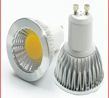 Lâmpada regulável de led super brilhante, holofote gu10light led 110v 220v ac 6w 9w 12w gu10 cob lâmpada led gu 10 led