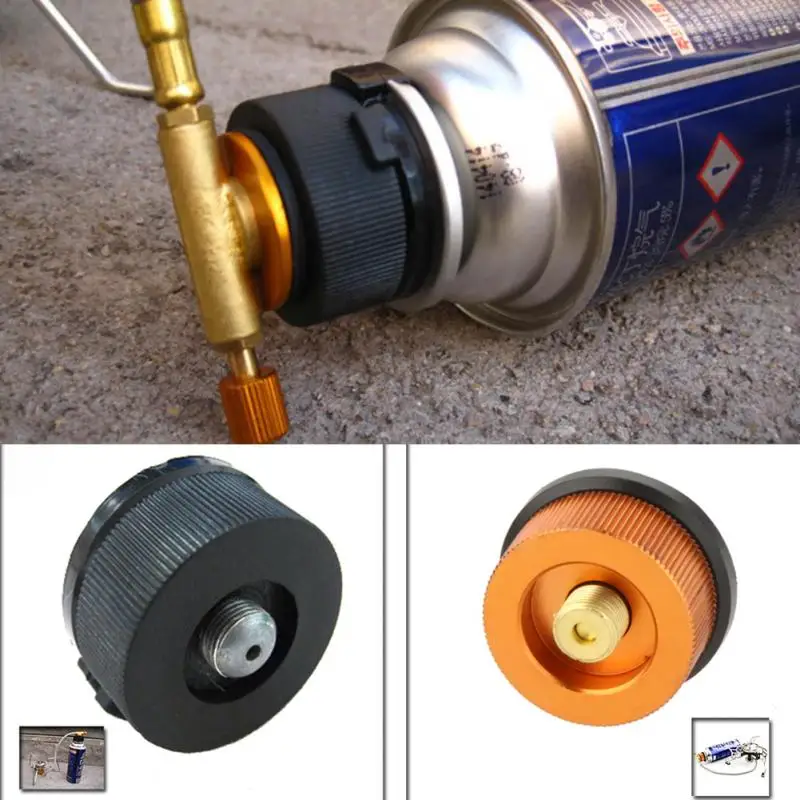 

Outdoor Stove Adaptor Conversion Camping Hiking Split Type Gas Furnace Connector Cartridge Tank Adaptor Gas Converter Hot Sale