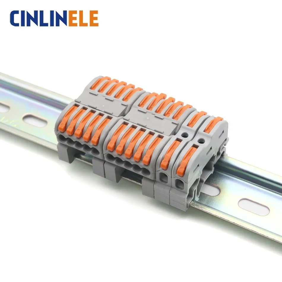 

Mini Fast New WAGO Universal Compact Wire Wiring Connector Conductor Terminal Block Rail Fix