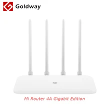 Глобальная версия Xiaomi Mi маршрутизатор 4A Gigabit Edition 1000M 2,4 GHz+ 5GHz WiFi 16MB rom+ 128MB DDR3 с высоким коэффициентом усиления 4 антенный Контроль приложения