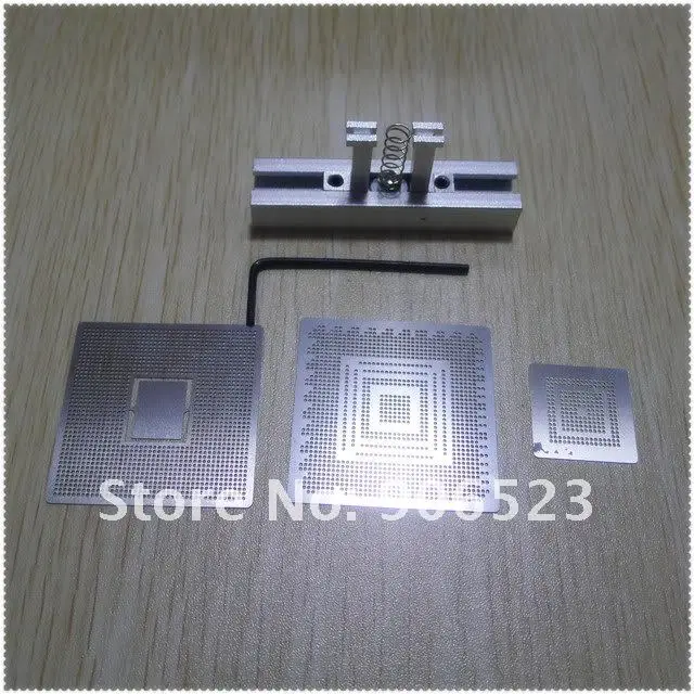 

2012 Free shipping Reball Station Holder Jig with 3pcs PS3 direct heat stencils bga reballing kit