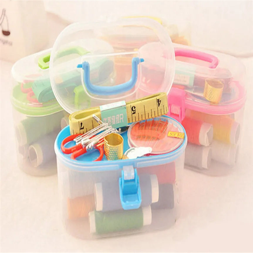 

Happy Sale Thorn Rust Sewing Kit Needle And Thread Hand Measure Tape Scissor oct1027