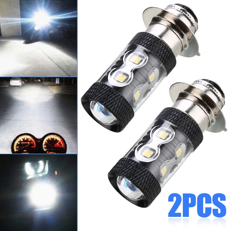 

For Honda 1Pair H6M 100W White LED HeadLight Bulb Multipurpose Signal Door Reading Lamp Support ATC 350X TRX 250 300 400 450 700