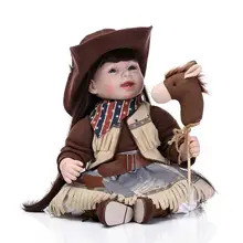 52 см Возрожденный силикон Реалистичная кукла-младенец имитации высокого класса brinquedos малыш, сопровождать спящего ребенка Новогодние рождественские подарки