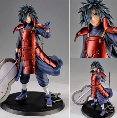 NARUTO figura de acción de PVC Uchiha Madara Juguetes 17 cm Anime japonés Naruto Uchiha Madara modelo de juguete muñeca N11