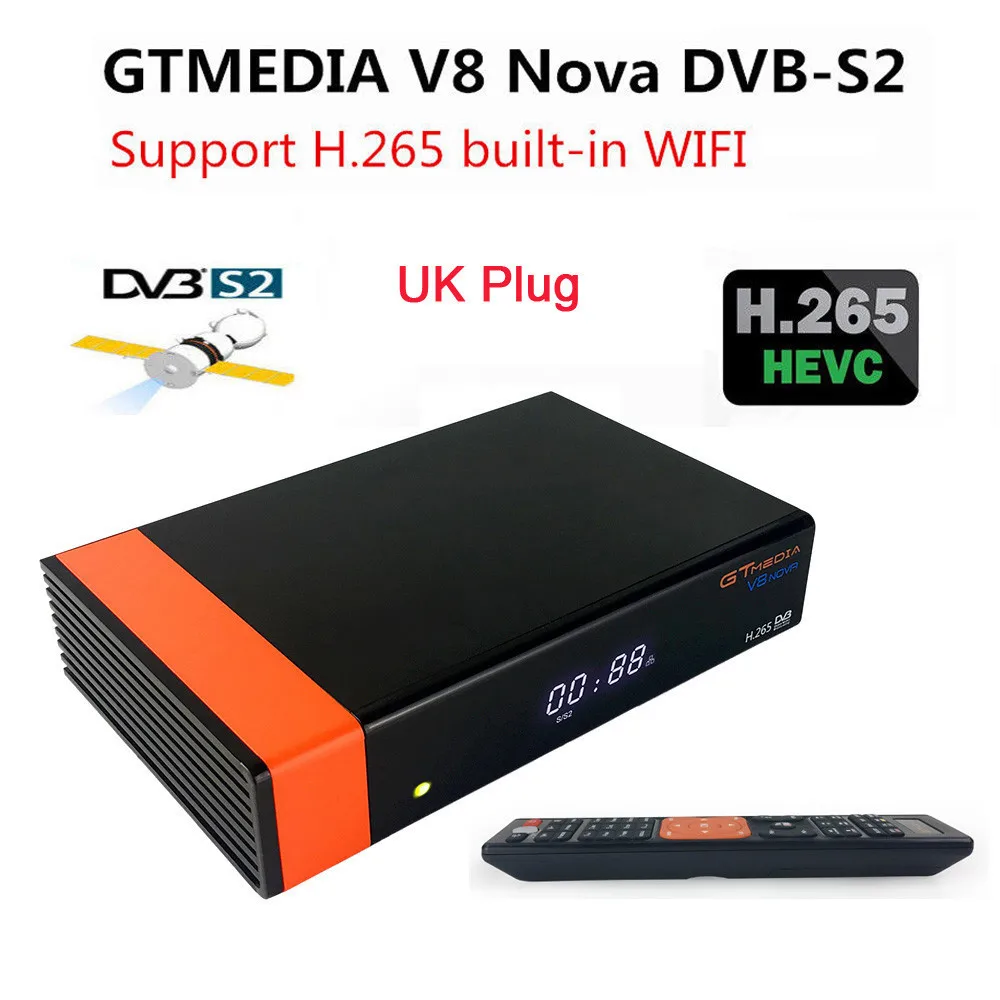 Gtmedia V8 Nova (новый V8 супер) DVB-S2 спутниковый встроенный Wifi Full HD 1080 P Full PowerVu, DRE и Biss key Камера DLNA, SAT