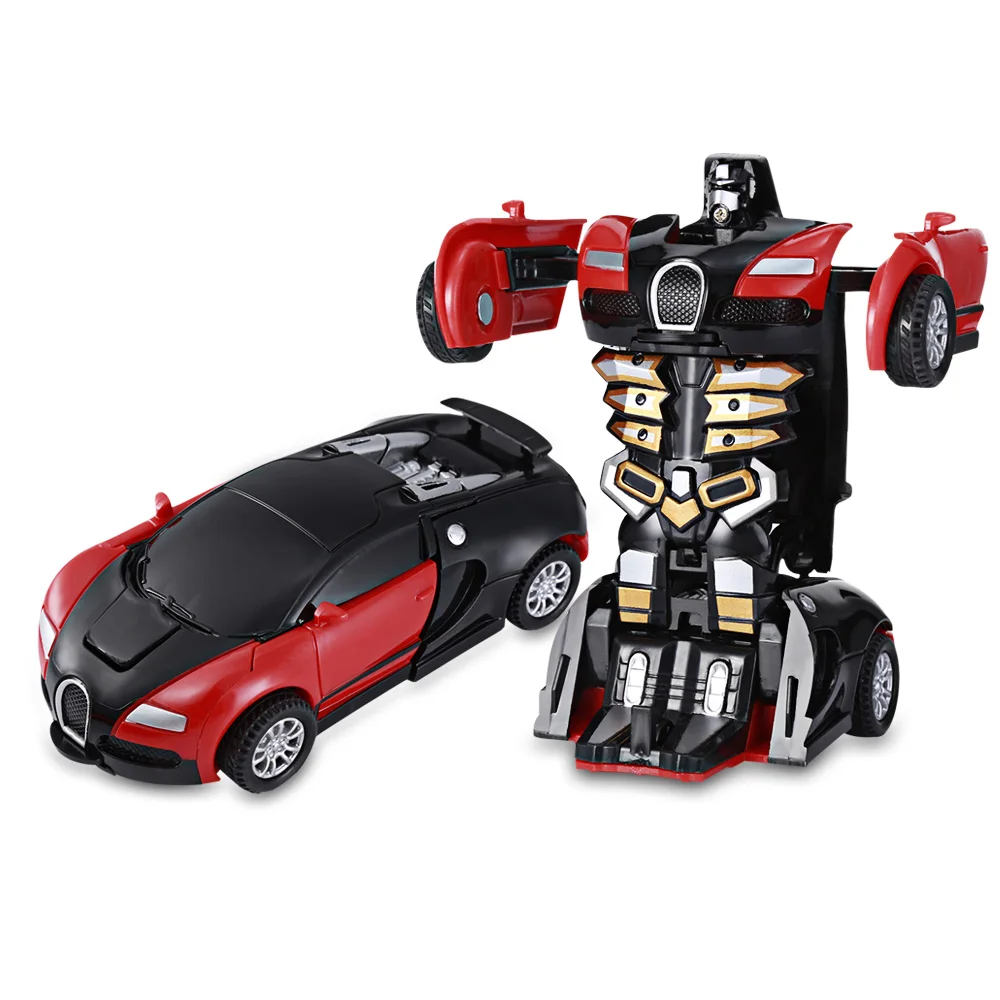 

Hot Sales One Step Impact Deformation Car Mini Transformation Robot Toy Two Cool Appearances Fine Workmanship Toy Vehicles