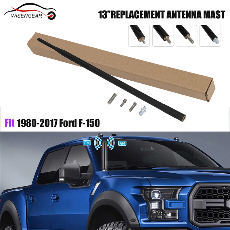 

For Ford Auto Plastic Antenna Mast AM FM Radio Signal Black Aerial Rod F150 F-150 F 150 1980 - 2017 Car Accessories /