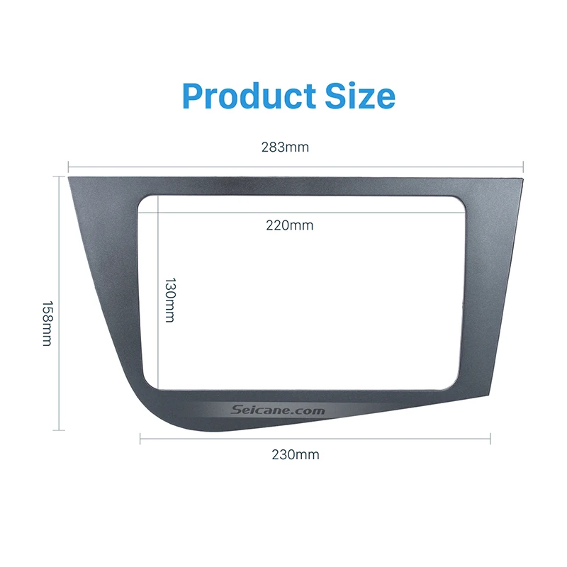 Seicane 2Din Автомобильная панель для 2005-2011 Seat Leon RHD правостороннее радио головное устройство gps навигация панель рамка