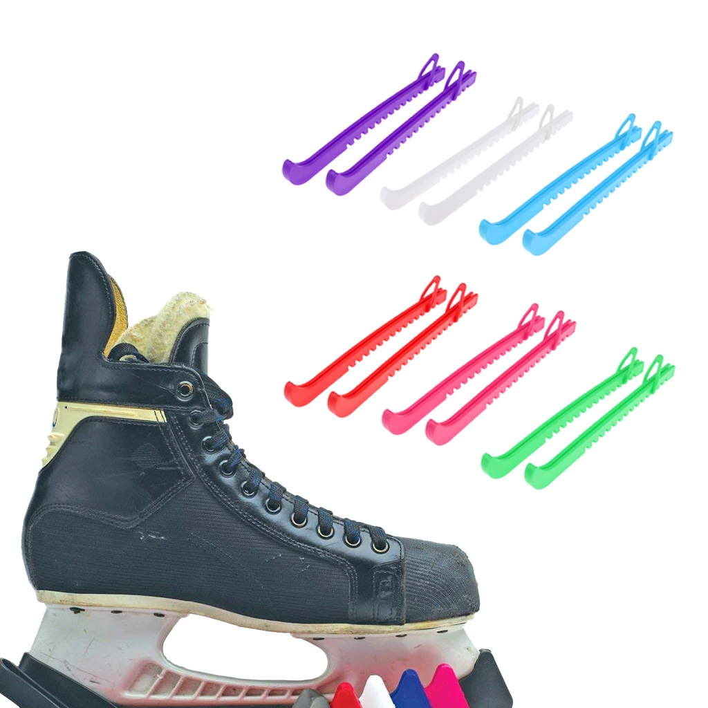1 Pair Adjustable Ice Hockey Figure Skate Blade Covers Ice Skate Blade Guards