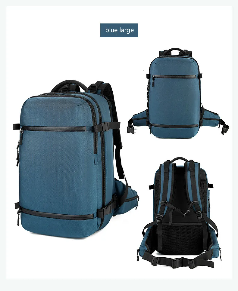 OZUKO USB рюкзак для мужчин Дорожная сумка мужской чемодан бизнес рюкзак большой емкости водонепроницаемый рюкзак для ноутбука с сумкой для обуви