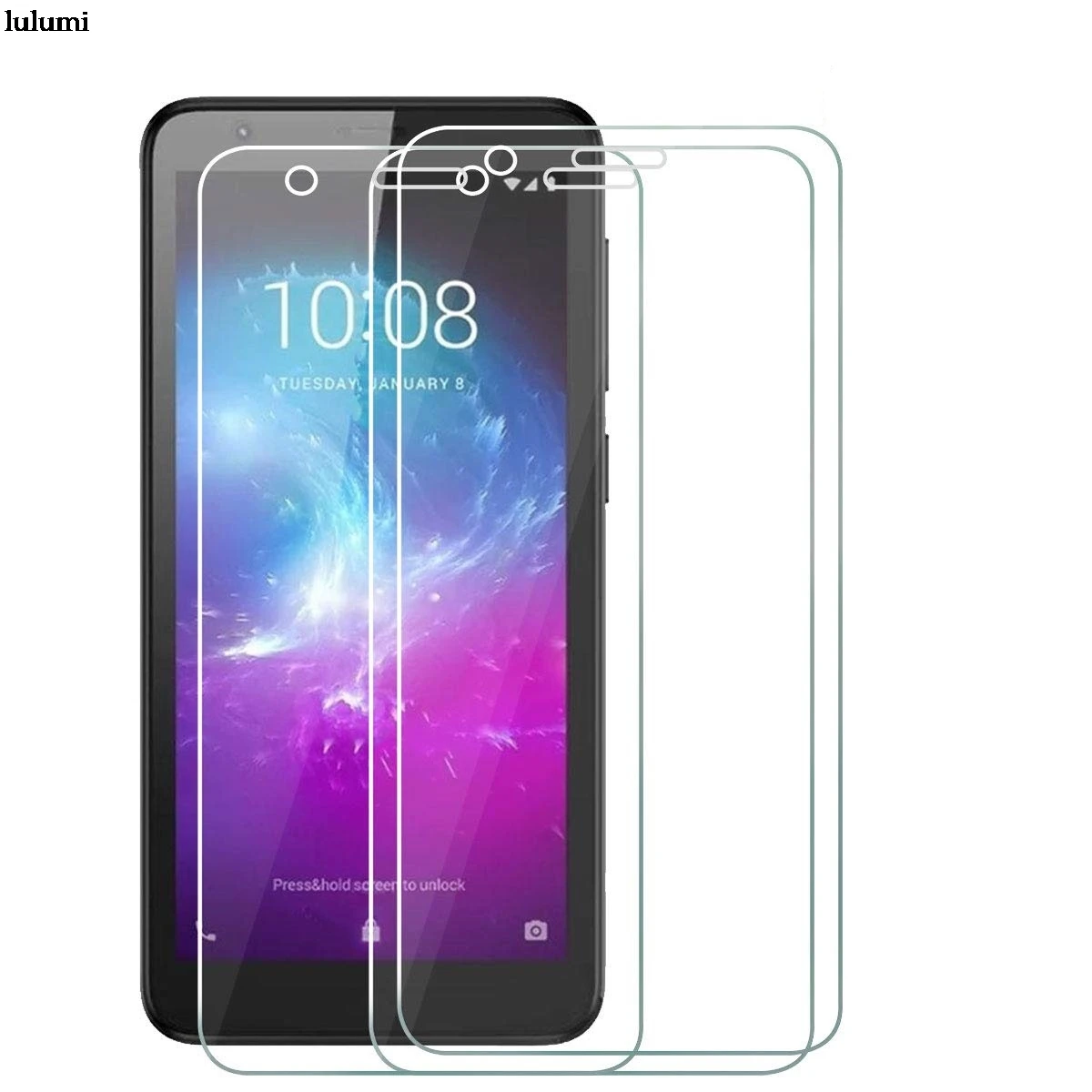 for ZTE Blade L8 Screen Tempered Glass Screen Protector Bubble Free Tempered Glass Protective Film for ZTE Blade L8 (5.0") afbeelding