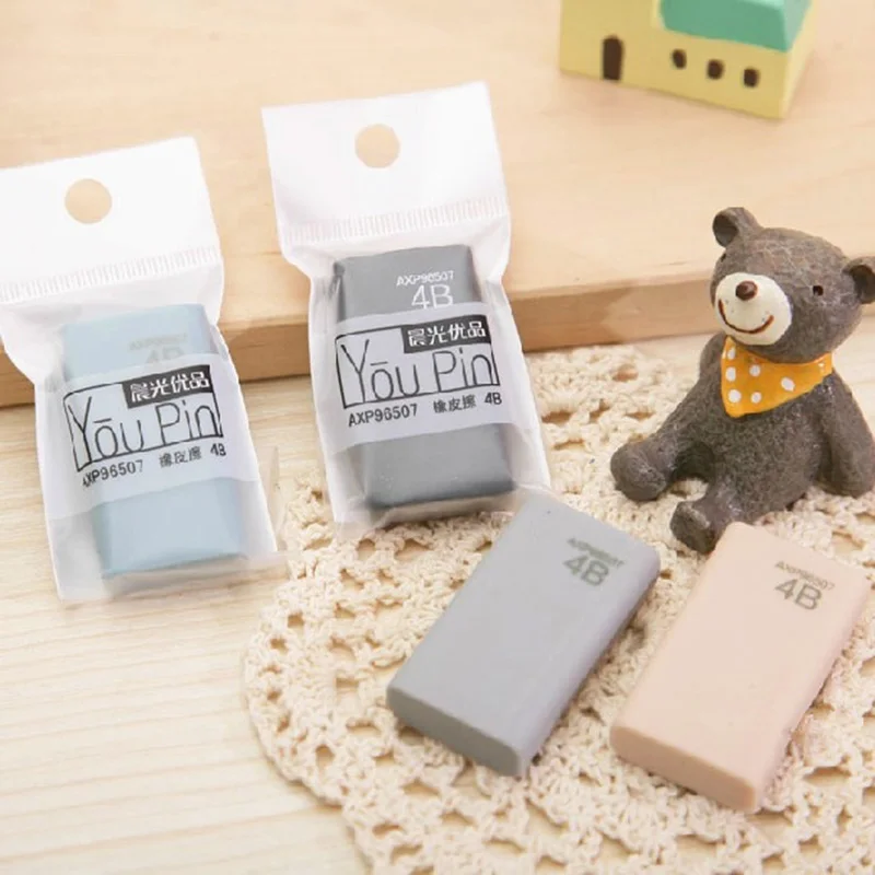 Цветной студенческий профессиональный тест ластик для рисования Kawaii 4B резиновый
