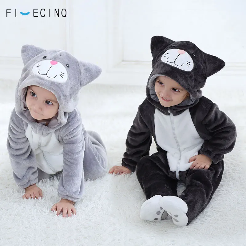 

Charmmy Cat Cosplay Kids Kigurumis Baby Animal Onesie Cartoon Cat Costume Kawaii Warm Zipper Pajama Carnival Party Games Fancy