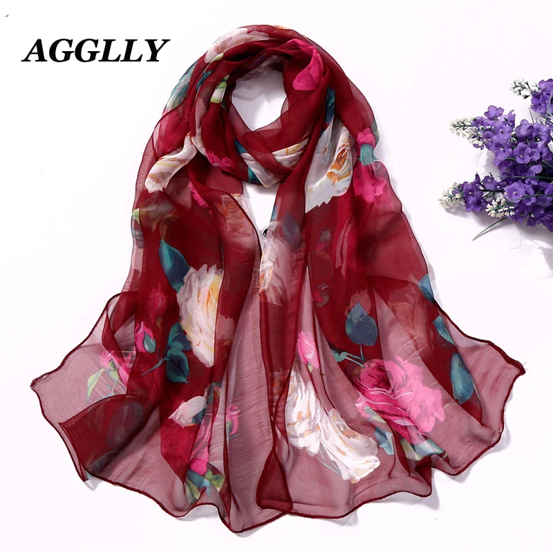 

Summer Organza Scarf Silk Scarves Female Luxury Brand Women Chiffon Neck Snood Scarf Silk For Women Designer Scarfs Bandana A61